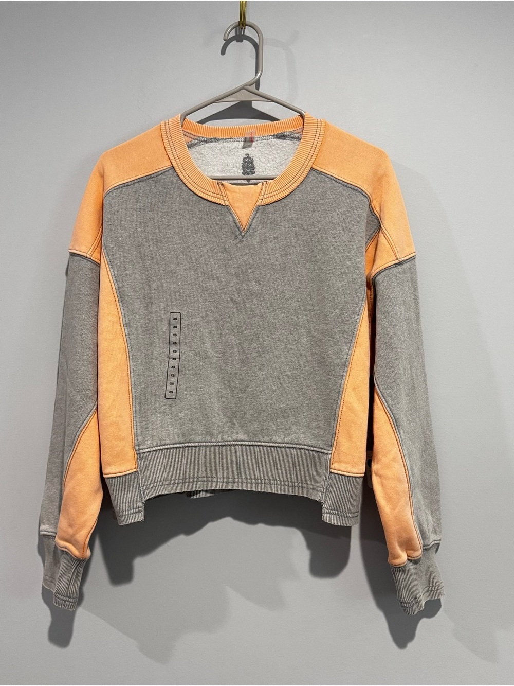 NWT Free People Two-Tone Crewneck Sweatshirt
